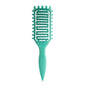 Curl Defining Brush for Curly Hair, Vented Detangling Hair Brush for Wet and Dry Styling, Curved Brush for Shaping and Smoothing Curl Clumps, Lightweight Hair Brush （Beige）