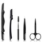 Eyebrow Razor, Eyebrow Kit, 5 in 1 Eyebrow Trimmer, Eyebrow Grooming Set for Women and Men, Including Comb Tweezers, Scissors, Brow Razors, Brush for Eyebrow Eyelash Extensions
