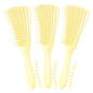 3 Pack Hair Detangler Brush for Afro America/African Textured 3a to 4c Kinky Wavy/Curly/Coily/Wet/Dry/Oil/Thick/Long Hair, Detangling Brush for Natural, Exfoliating Your Scalp for Beautiful