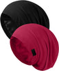 Silk Bonnet for Sleeping Women, Adjustable Silky Satin Lined Sleep Cap, Silk Hair Wrap Slouch Beanie Hat