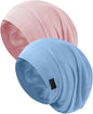 Silk Bonnet for Sleeping Women, Adjustable Silky Satin Lined Sleep Cap, Silk Hair Wrap Slouch Beanie Hat