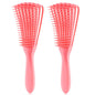 3 Pack Hair Detangler Brush for Afro America/African Textured 3a to 4c Kinky Wavy/Curly/Coily/Wet/Dry/Oil/Thick/Long Hair, Detangling Brush for Natural, Exfoliating Your Scalp for Beautiful
