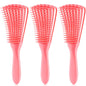 3 Pack Hair Detangler Brush for Afro America/African Textured 3a to 4c Kinky Wavy/Curly/Coily/Wet/Dry/Oil/Thick/Long Hair, Detangling Brush for Natural, Exfoliating Your Scalp for Beautiful
