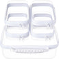 4 pcs Clear Zipper Pouches,Hard Shell Zipper Case, Toiletry Bag for Travel, CLear Diaper Bag, Toiletry Pouch, Travel Organizer, Cosmetic Bag,Toy Storage Bins (M+3S)