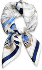 100% Mulberry Silk Scarf-Women's 21''/27''Square Silk Hair Head Scarf Neckerchief with Gift Packaged