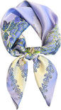 100% Mulberry Silk Scarf-Women's 21''/27''Square Silk Hair Head Scarf Neckerchief with Gift Packaged